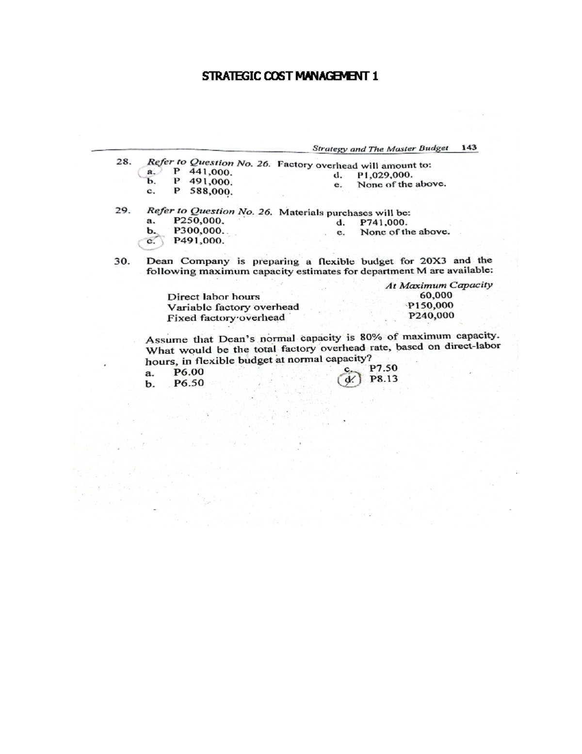 Strategic COST Management 1 - BS Accountancy - STRATEGIC COST ...