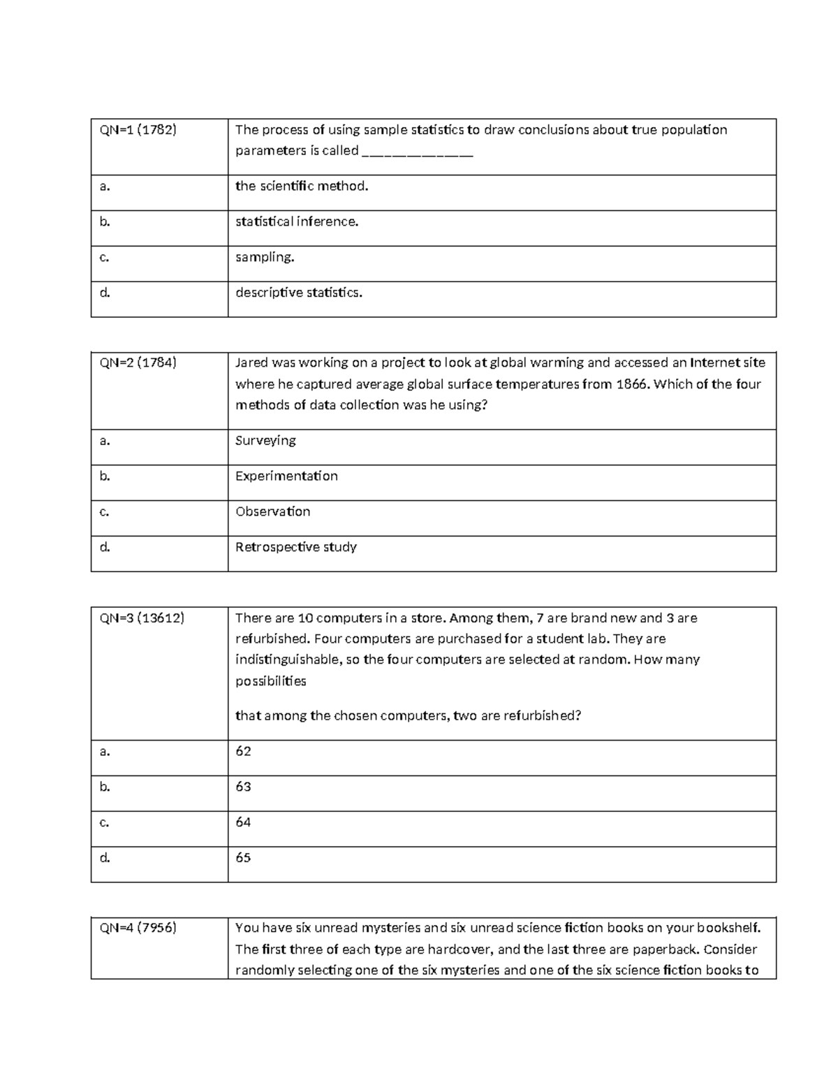 MAS291 Sample Exam - Statistics and Probability Concepts - Studocu