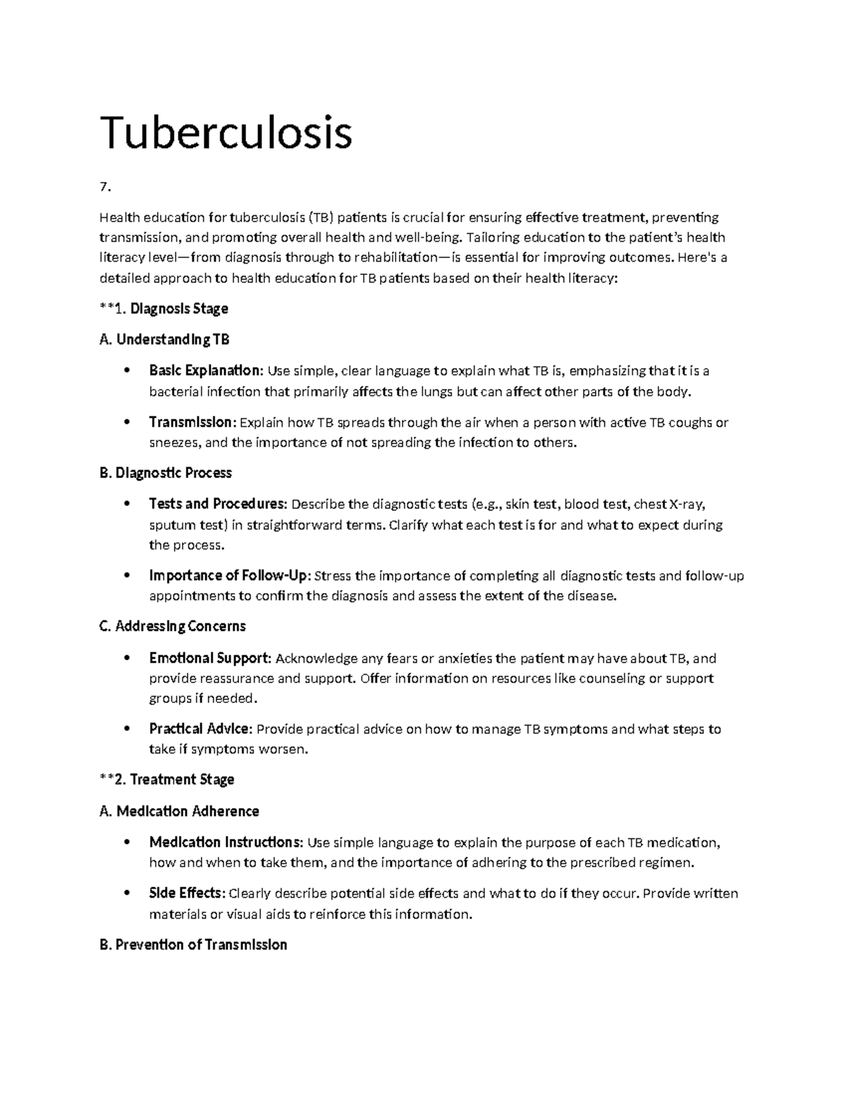 Health Education Strategies for TB Patients: A Comprehensive Guide ...