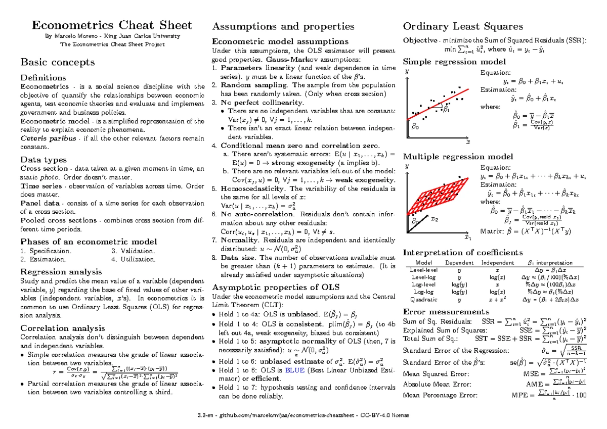 Financial Econometrics Exercises - FIN 3618: Exercise Sheet 1 - Studocu
