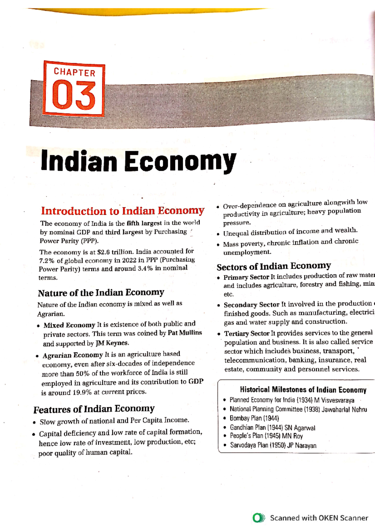 Document Overview and Analysis - New Doc - CHAPTER 03 Indian Economy ...