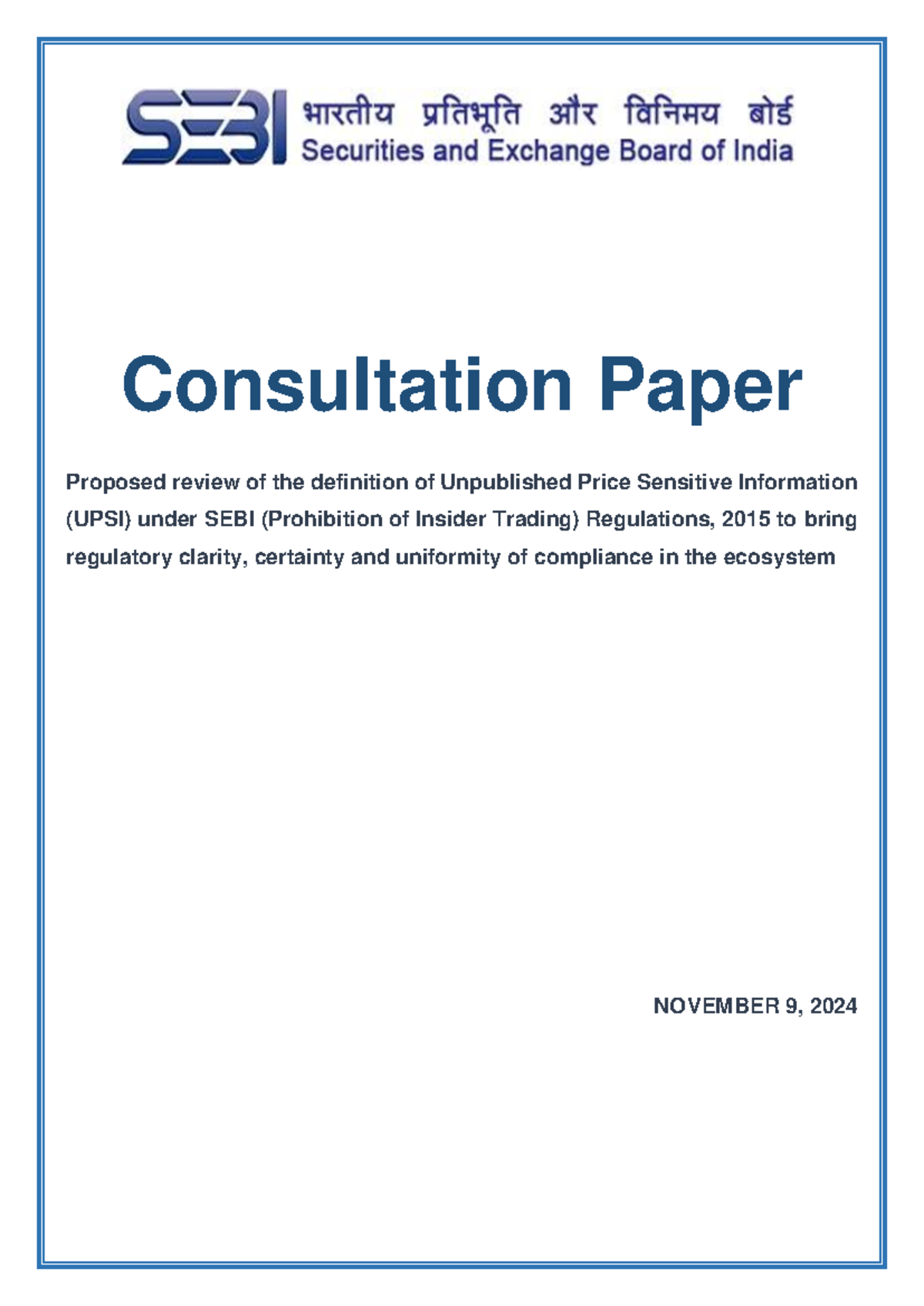 Consultation Paper-UPSI - Consultation Paper Proposed review of the ...