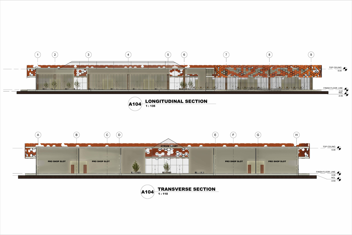 MAIN BLDG Section - ARCHITECTURE - Architectural Design 5 - A B C D PRO ...