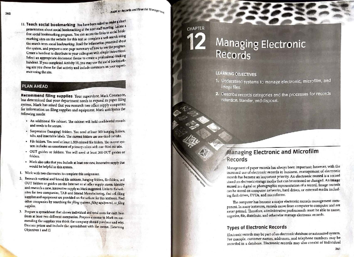 Chapter 12 Study Notes: Managing Electronic Records (BME 41) - Studocu