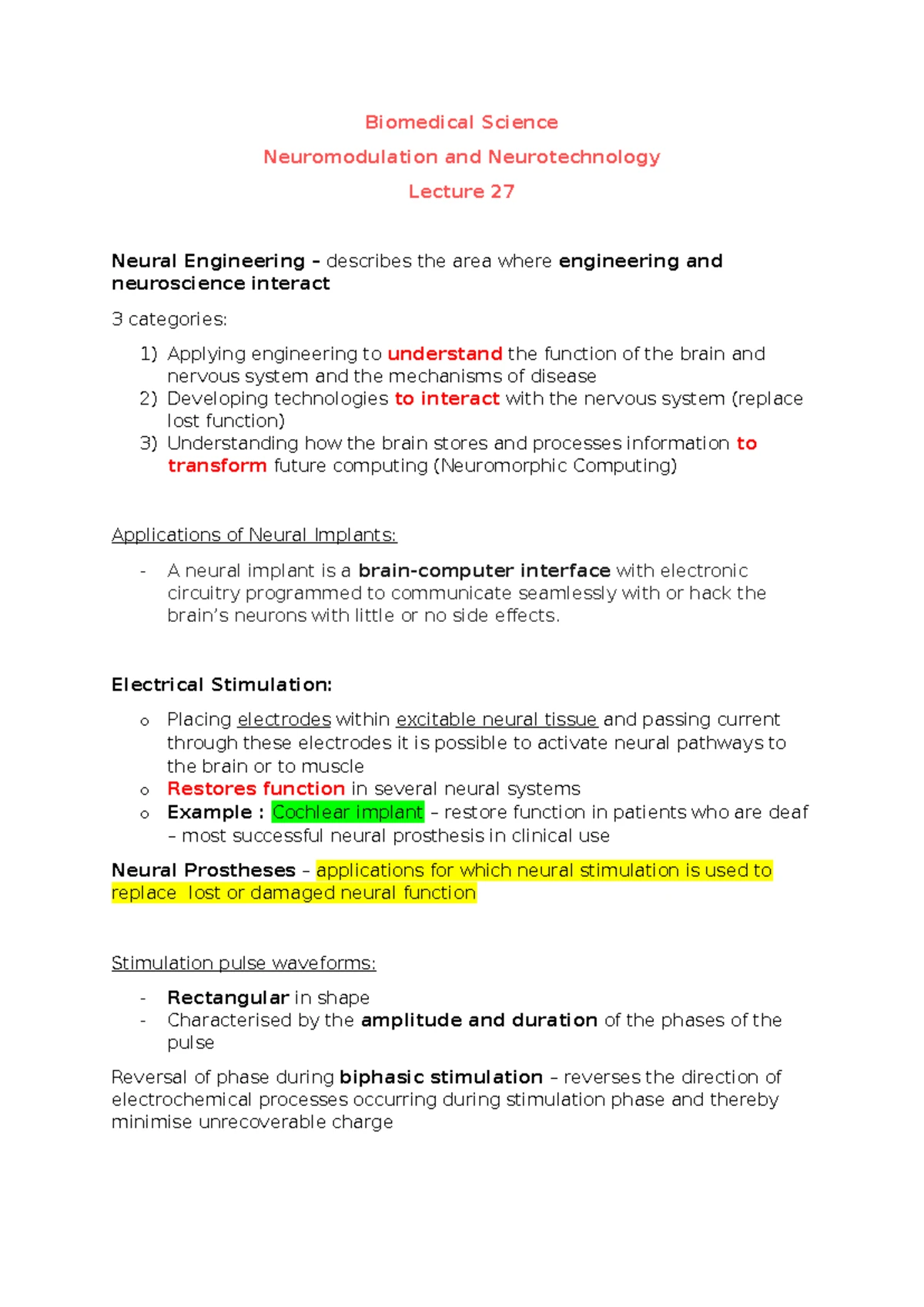Biomed Notes - Depression - Biomedical Science: Brain Function and ...