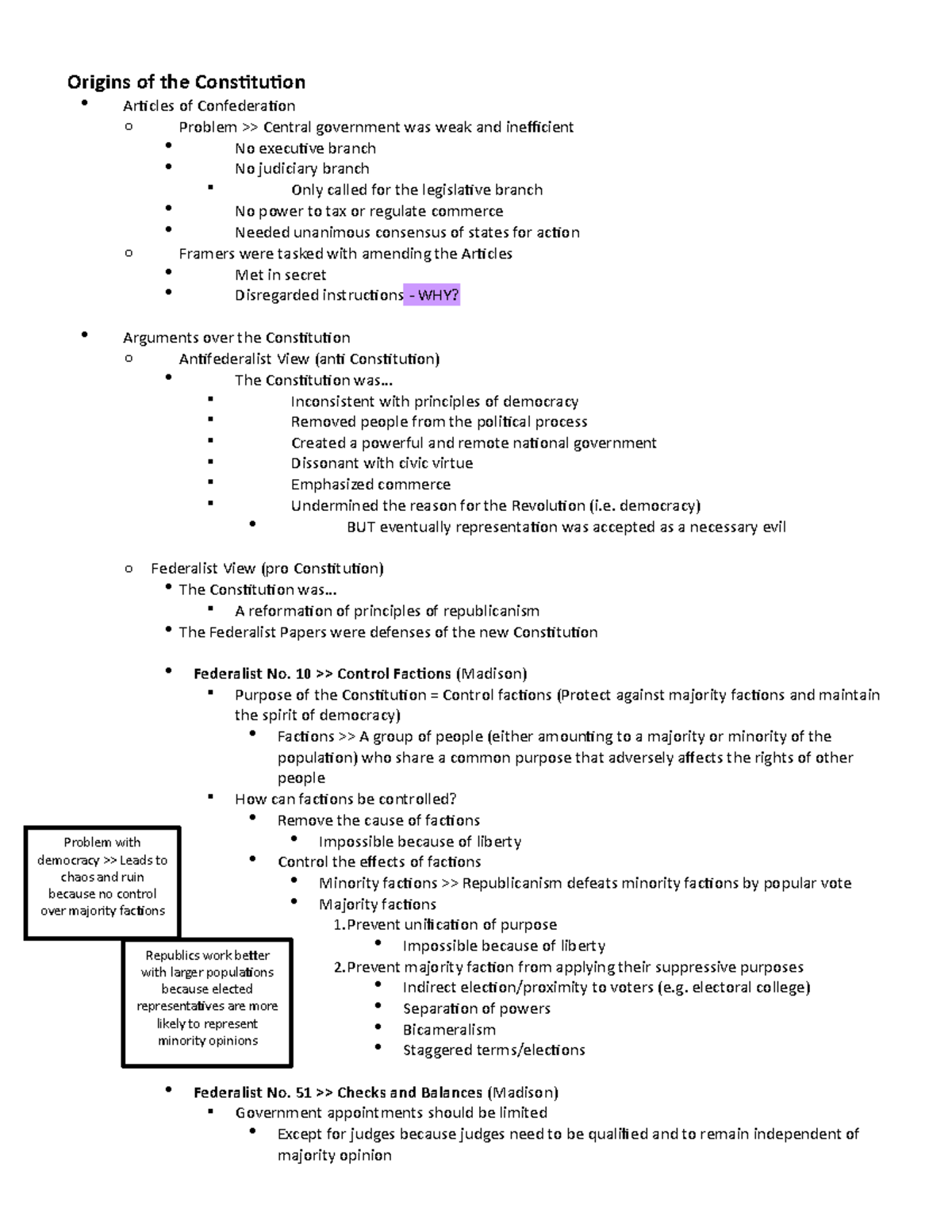 Constitutional Law Summary Outline: Key Insights & Landmark Cases - Studocu