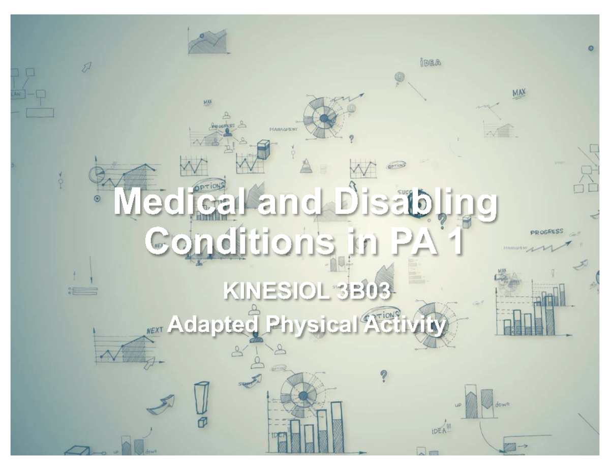 Medical & Disabling Conditions in KINESIOL 3B03: A Review Guide - Studocu
