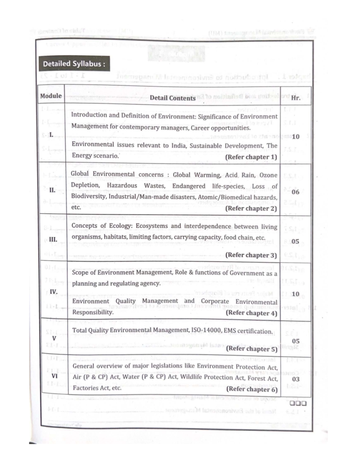 Environmental Management Syllabus (MU) - Comprehensive Overview - Studocu