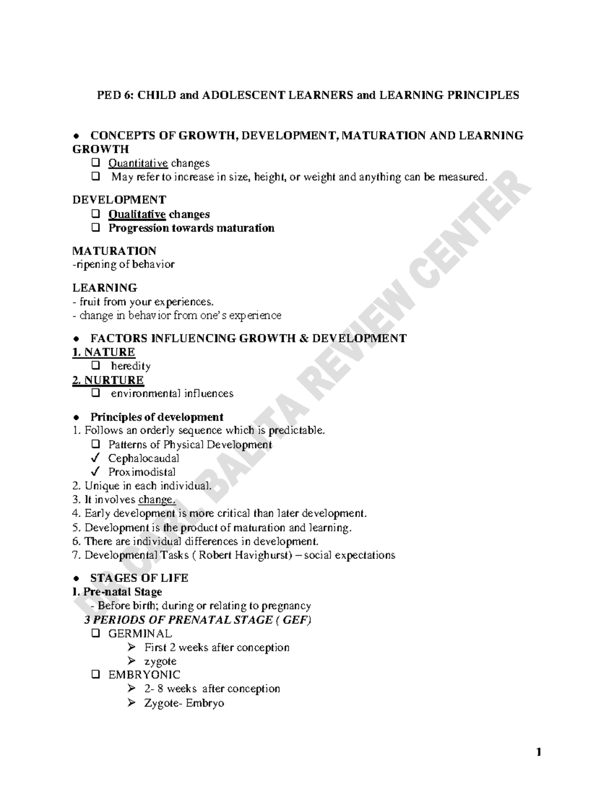 PED 6 Adolpscents - PED 6: CHILD and ADOLESCENT LEARNERS and LEARNING ...