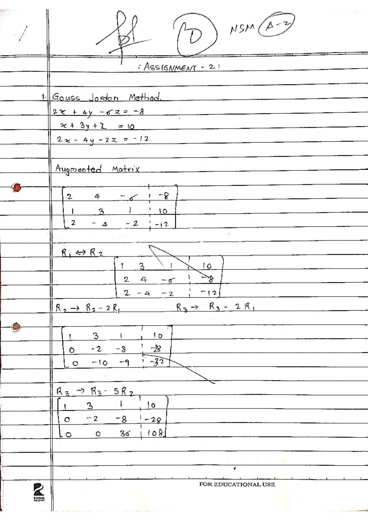 NSM A2 - Helpful Notes on Numerical and Statistical Methods - Studocu