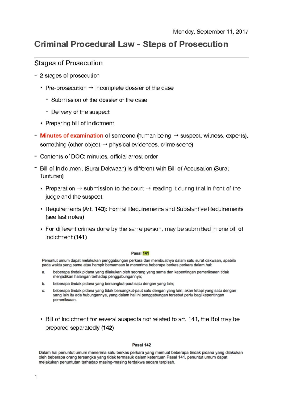 Criminal Procedural Law Notes 2 - Criminal Procedural Law Akbar 8/26 ...