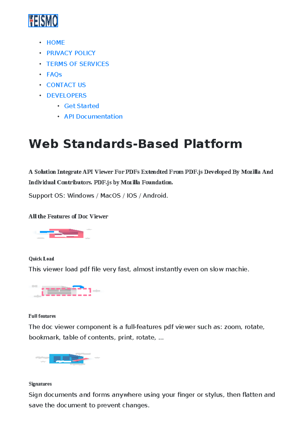 Feismo - API Documentation Overview and Features for PDF Viewer - Studocu