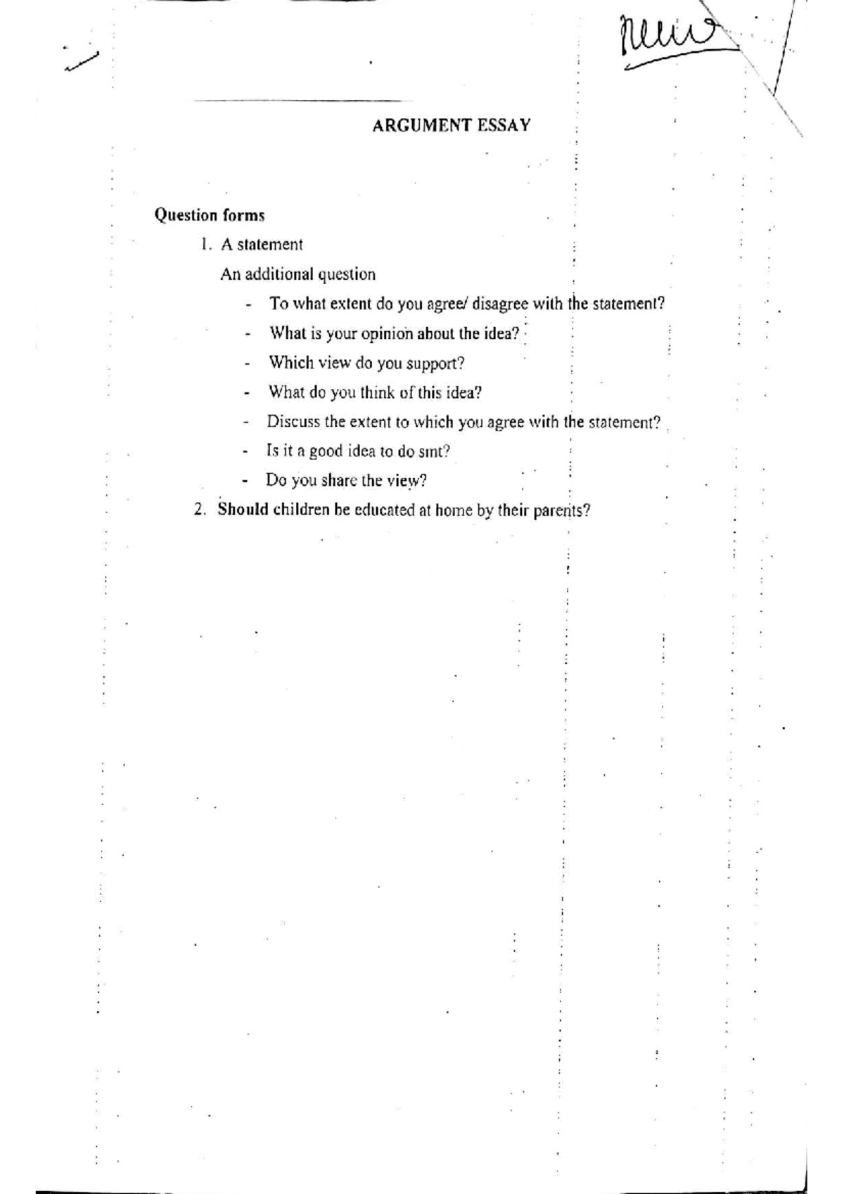 Argument Essay Guide: Structure & Sample Templates - Studocu