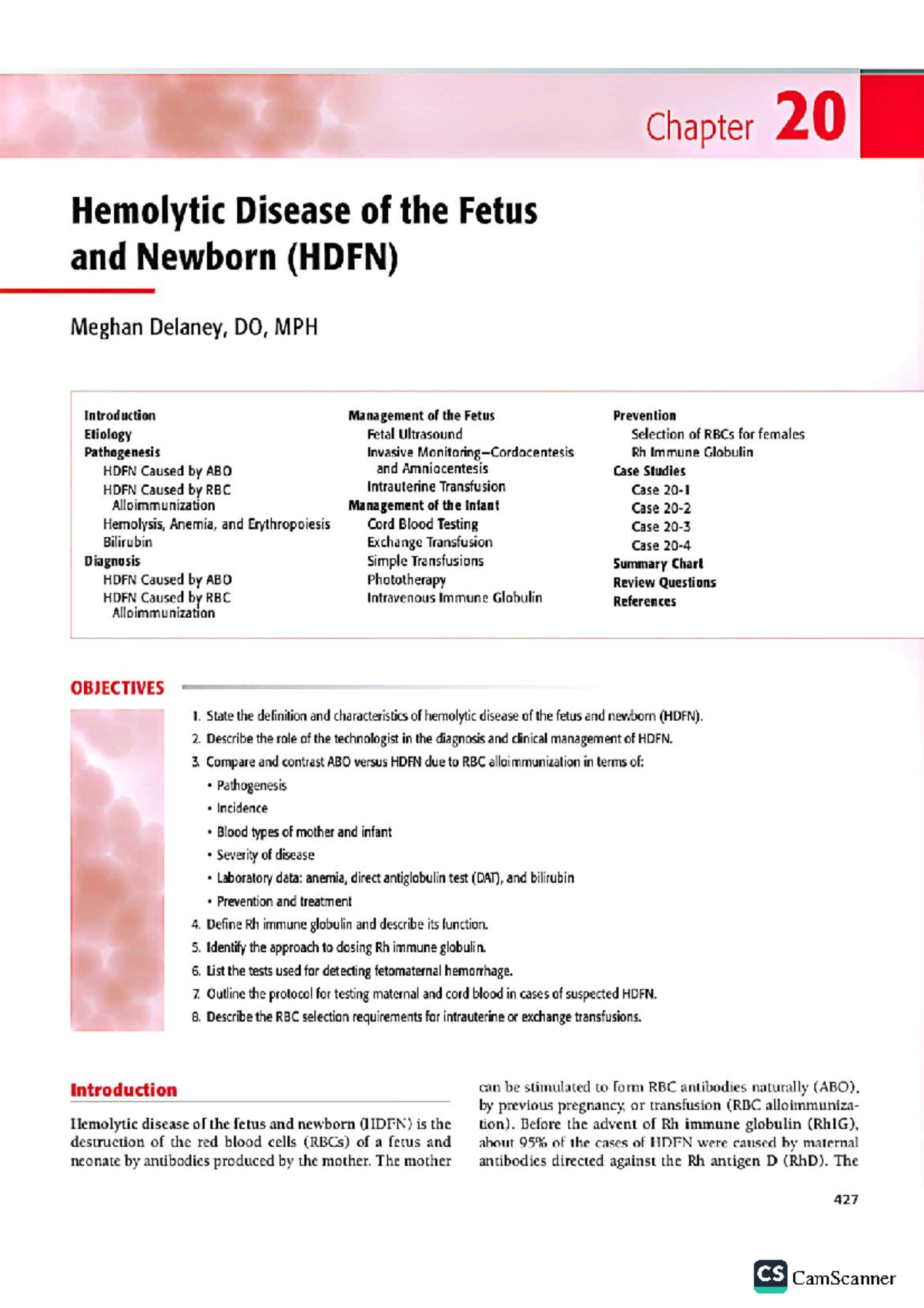 HDFN 431: Hemolytic Disease of the Fetus and Newborn - Chapter Overview ...