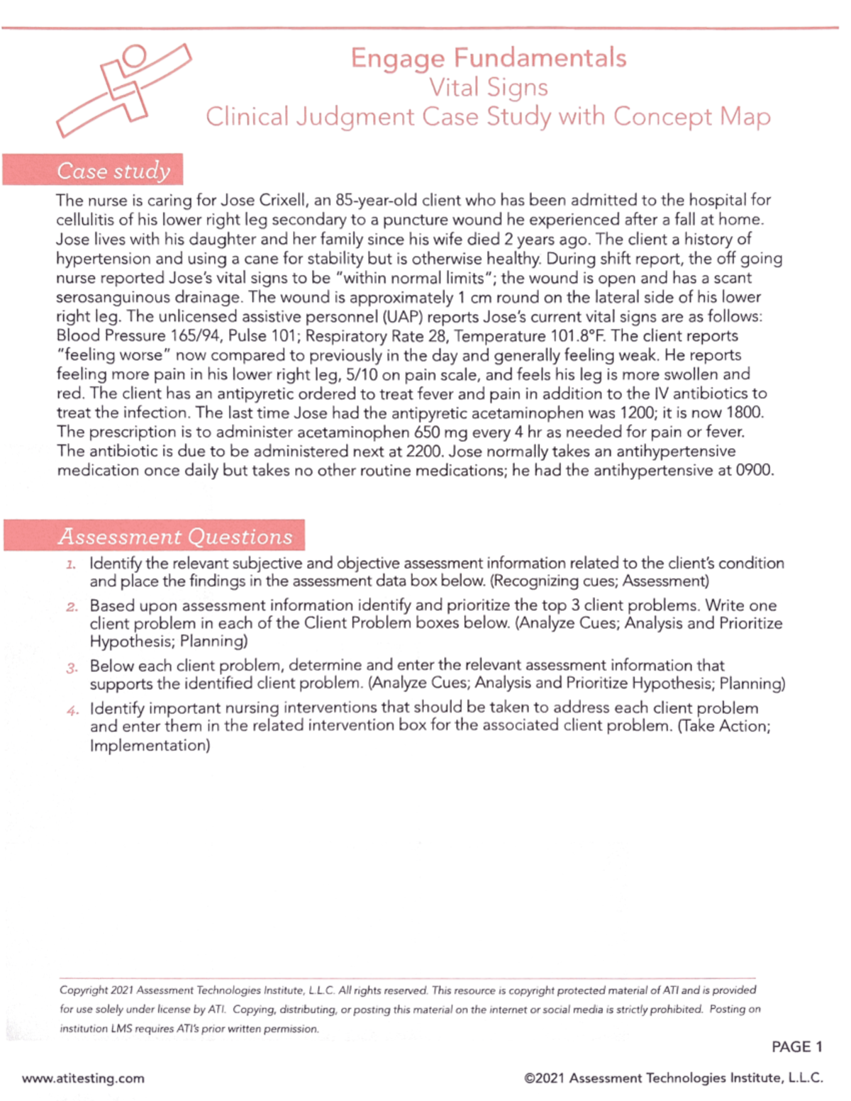 Vital Signs Concept Map for NS 119 Learning Principles - Studocu