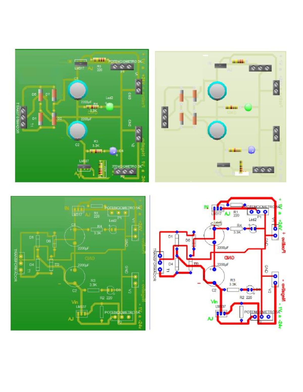 Pcb Design for ±12V Power Supply with LM317 & LM337 Components - Studocu