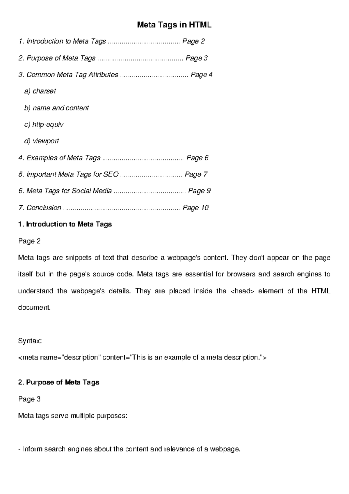 HTMLMetaTags: A Comprehensive Guide on Meta Tags & Their SEO Roles ...