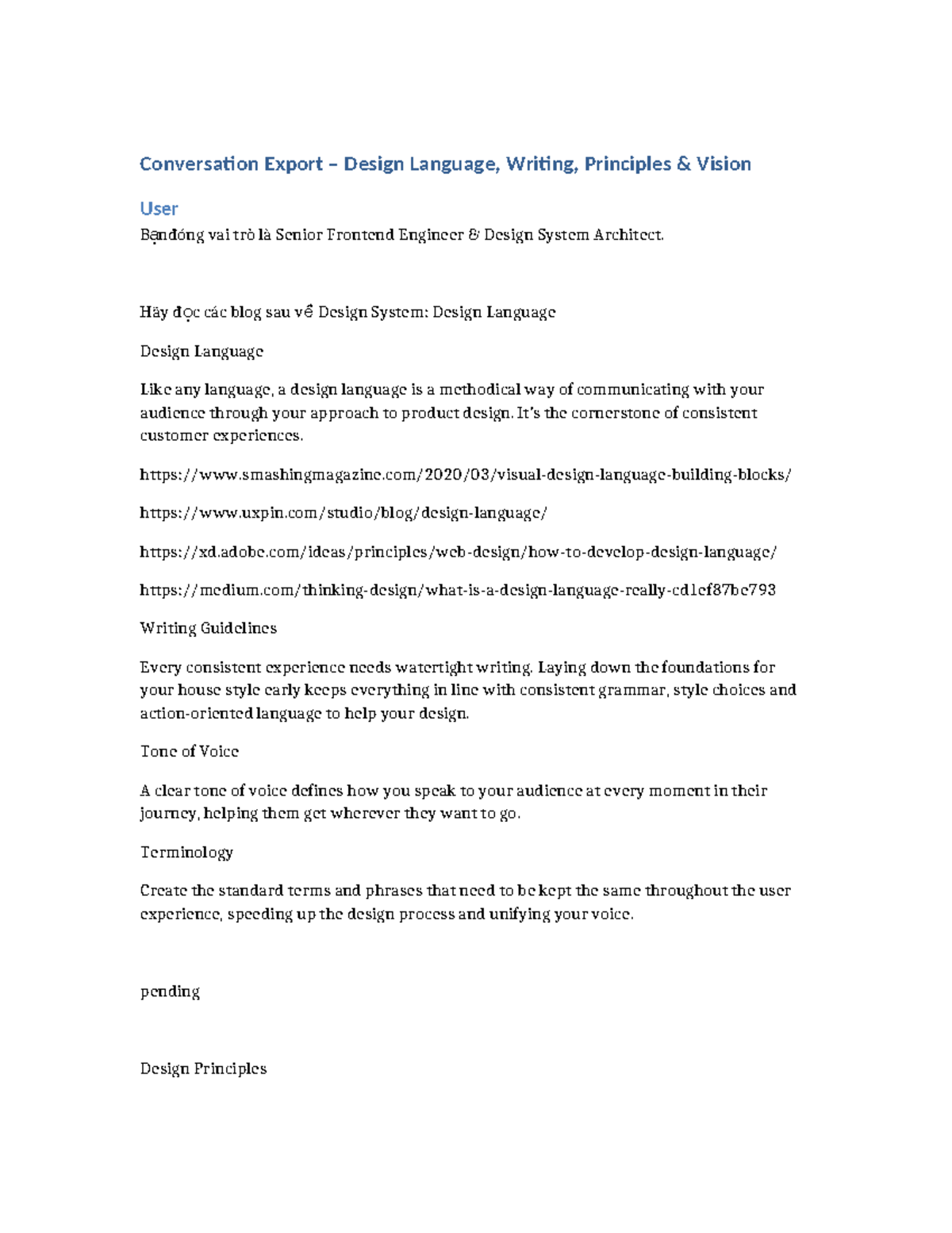 Design Language Principles for Frontend Projects (CS101) - Studocu