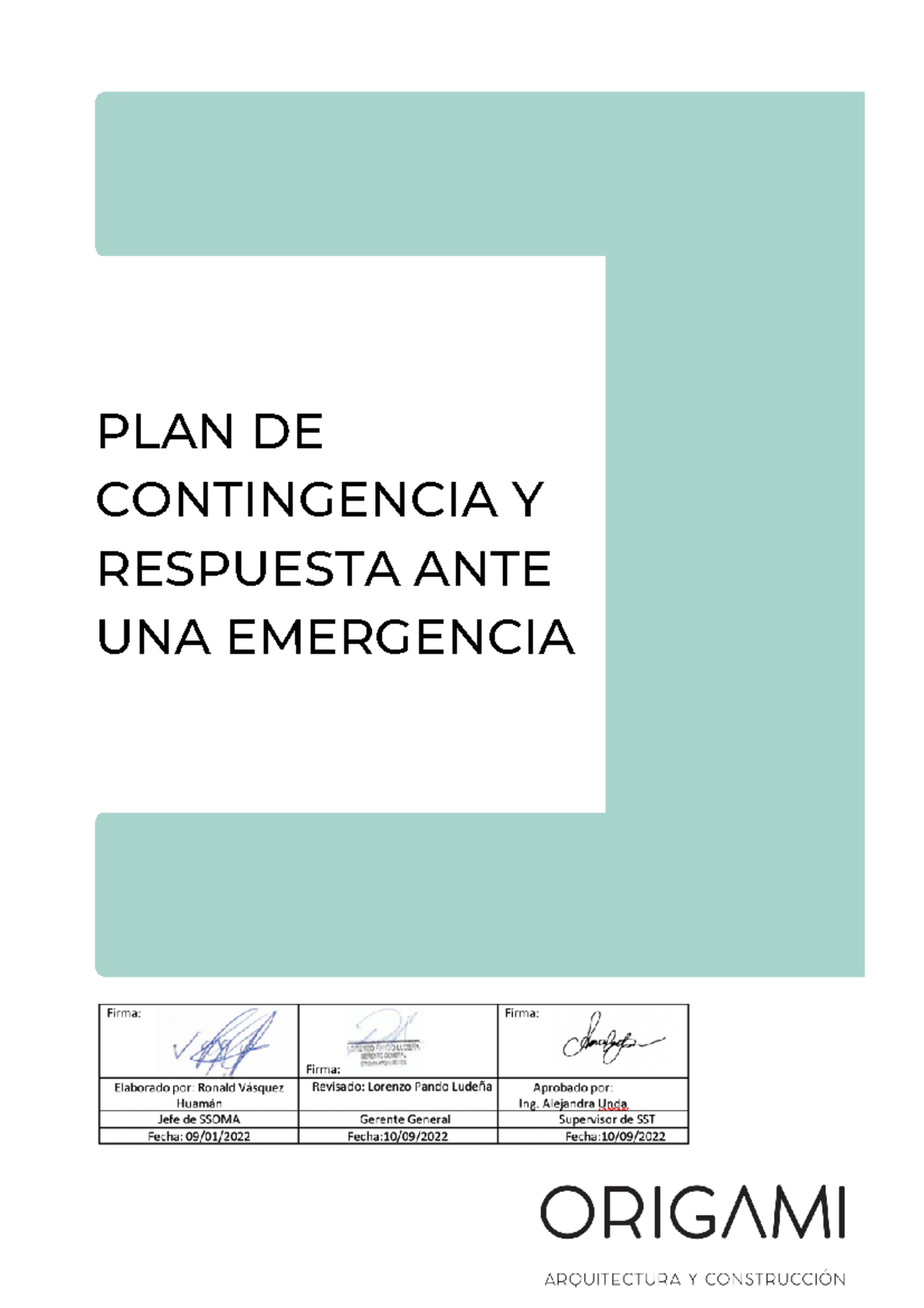 Plan de Contingencia y Respuesta ante Emergencias: Guía Completa - Studocu