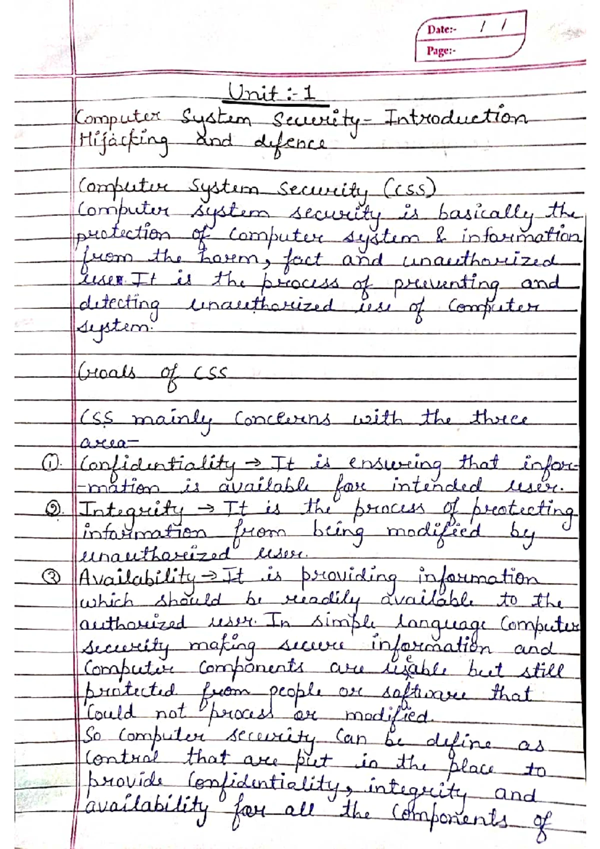 Unit 1: Comprehensive Python Notes and Features Summary - Studocu
