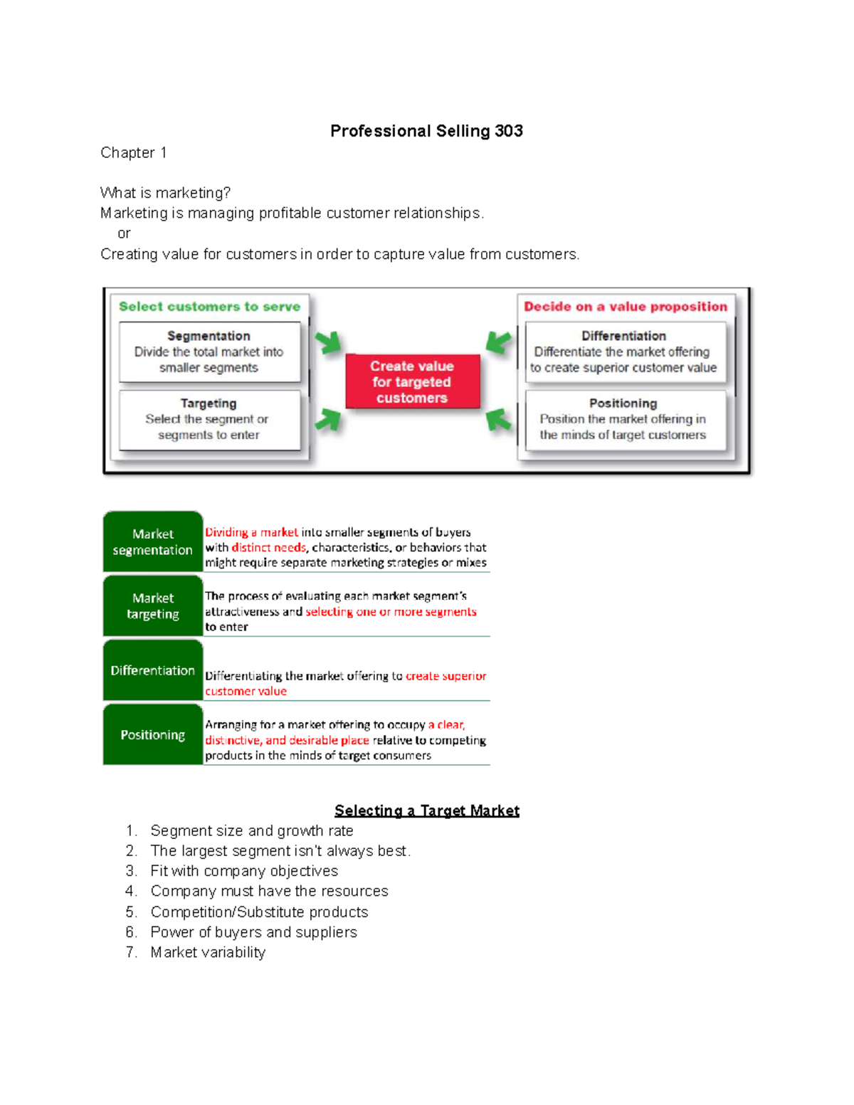 Professional Selling 303 - Chapter Insights & Key Concepts - Studocu
