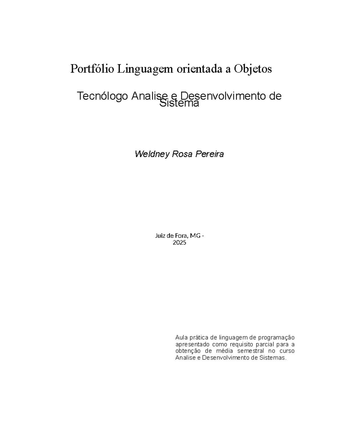 Roteiro DE AULA Prática - Linguagem Orientada A Objetos - UNOPAR ...
