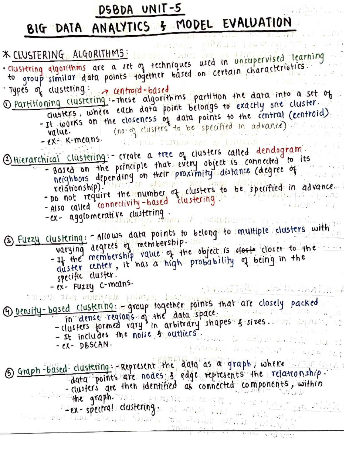 Dsbda Unit 3 Study Notes and Key Concepts - Studocu