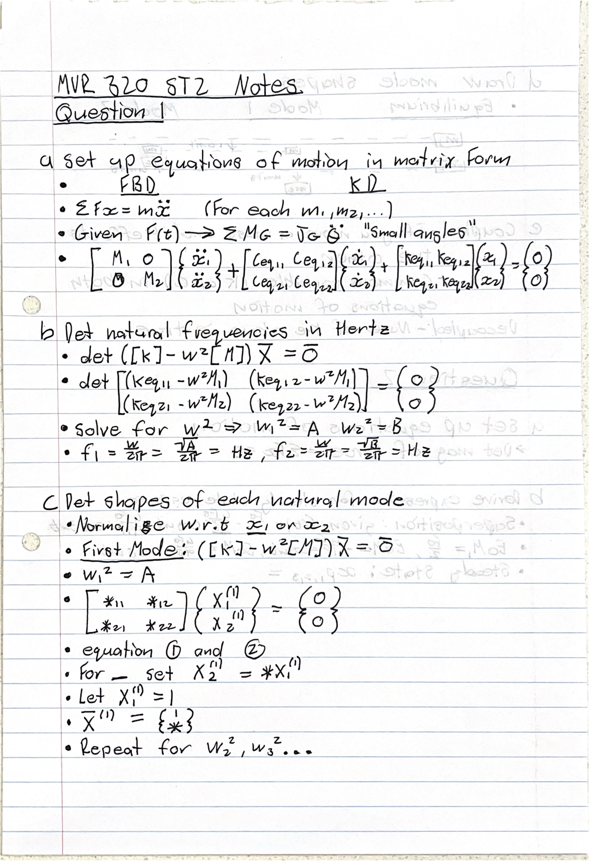 MVR320-ST2-Notes - MVR 320 Set Test 2 notes - MVR 320 ST2 Notes ...