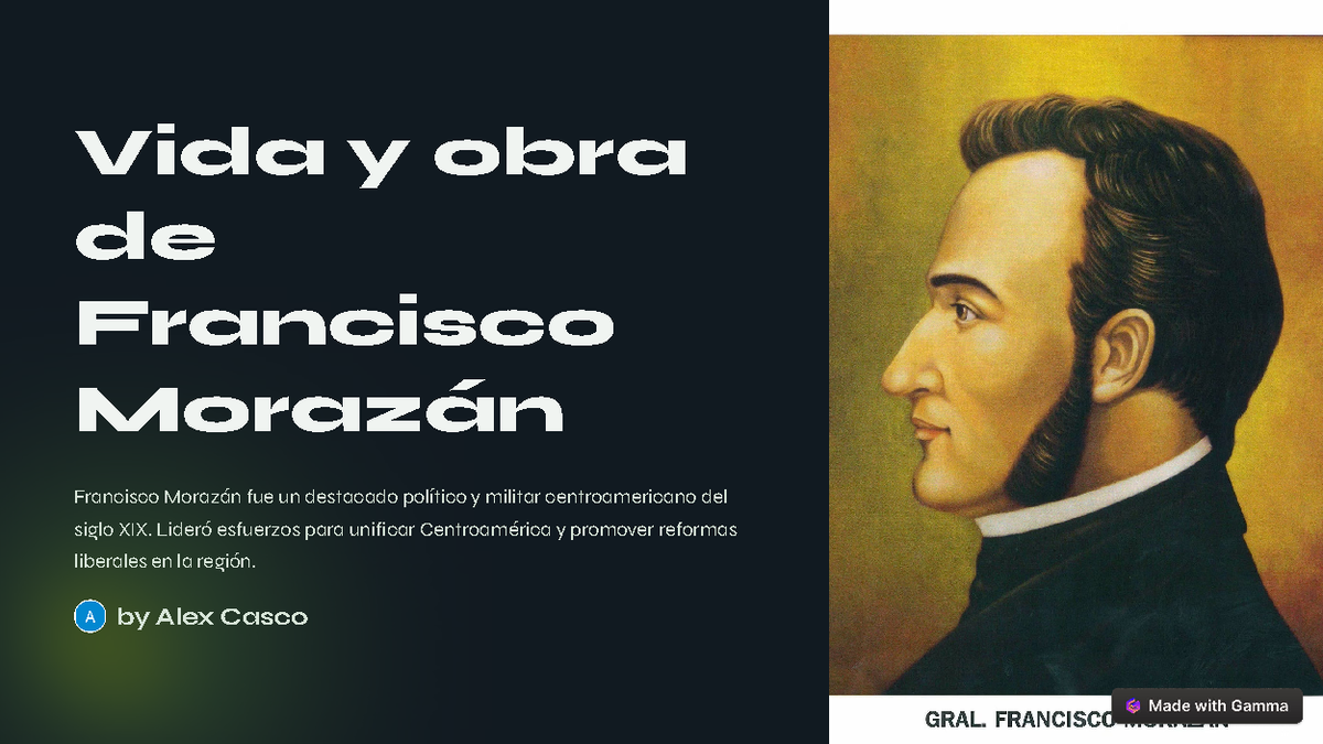 Vida y obra de Francisco Morazán: Un líder y reformador en ...