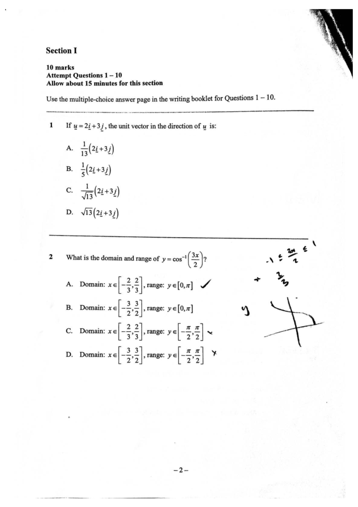 Math 101 Final Exam: Section I & II Questions and Solutions - Studocu