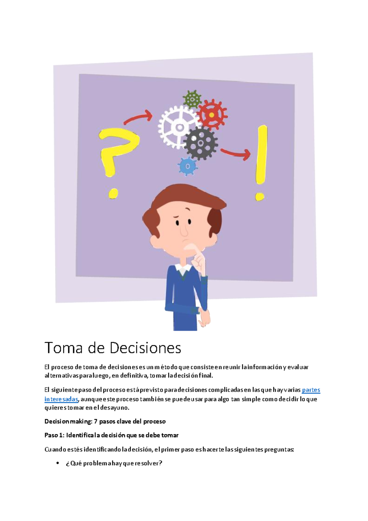 Proceso De Toma De Decisiones En 7 Pasos 7 Pasos Para Tomar Decisiones