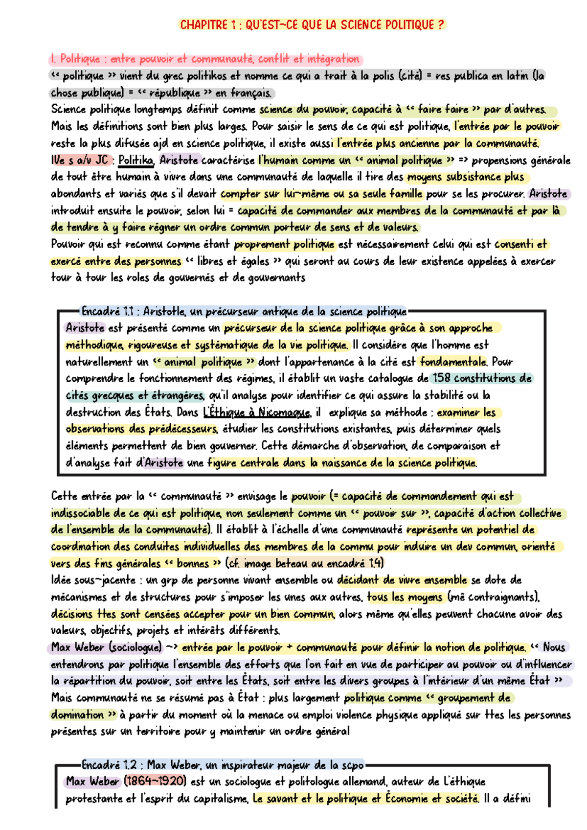 CHAPITRE 1 : INTRODUCTION À LA SCIENCE POLITIQUE - Studocu