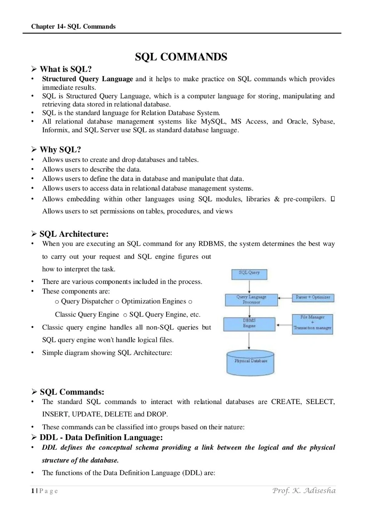 Plsql - Practical 1: PL/SQL Basics PL/SQL is a block structured ...