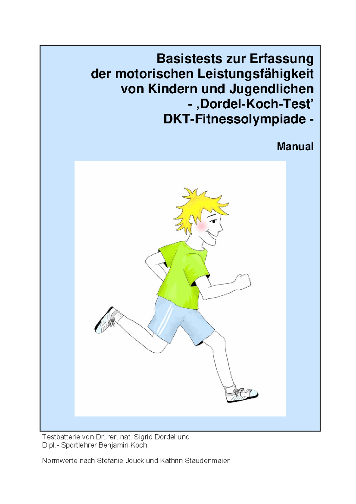 DKT - Manual zum Dordel-Koch-Test für die motorische Leistungsfähigkeit ...
