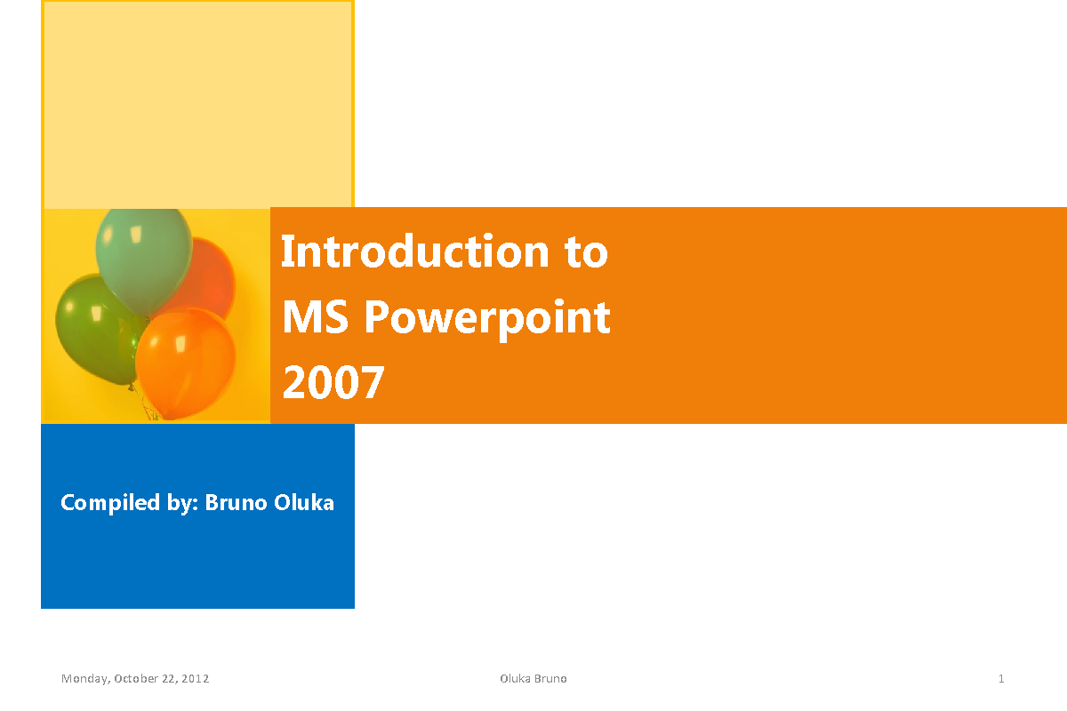 MS PowerPoint 2007 Lecture Notes: Features & Tabs Overview - Studocu