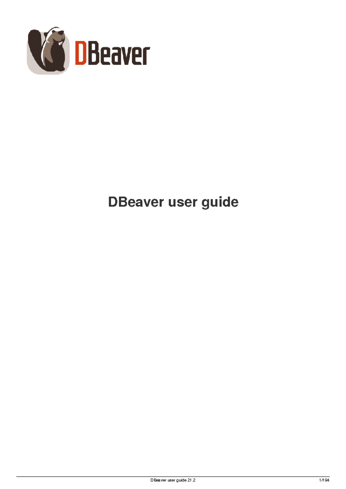 Dbeaver v 21 2 - Banco de Dados - DBeaver user guide ####### Database ...