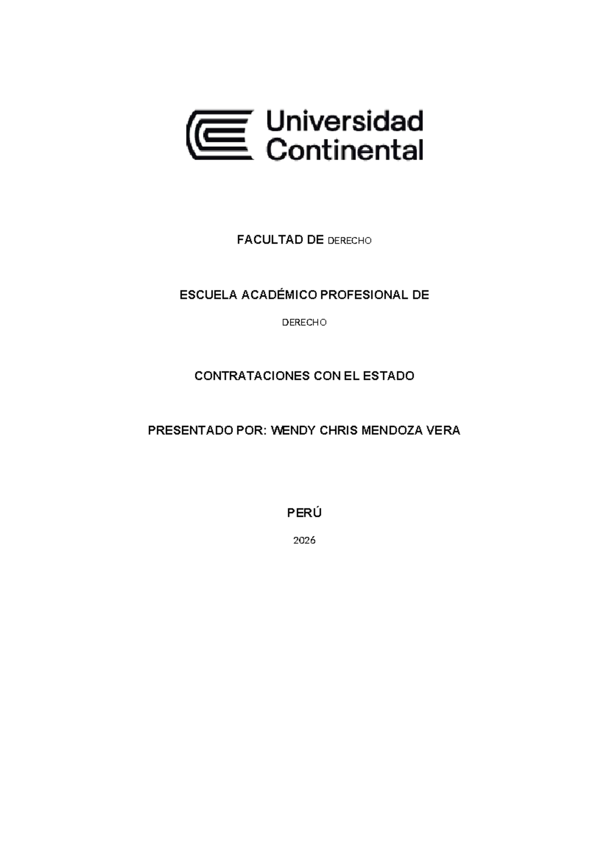 Examen Final 2026: Análisis de Contrataciones con el Estado - Studocu