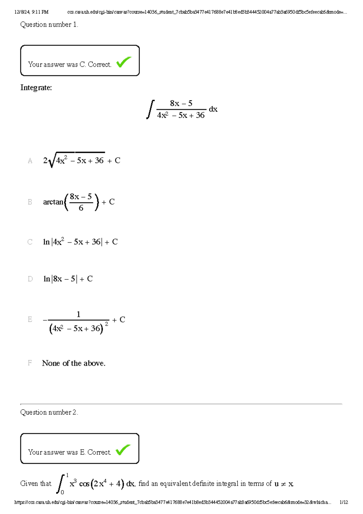 TEST 1 - Practice Exam Solutions and Answers - Studocu