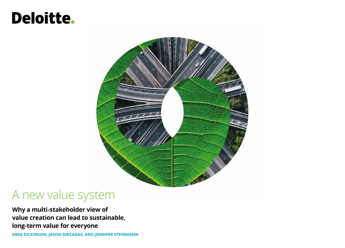Us-new-value-system - Value from organizations - A new value system Why ...