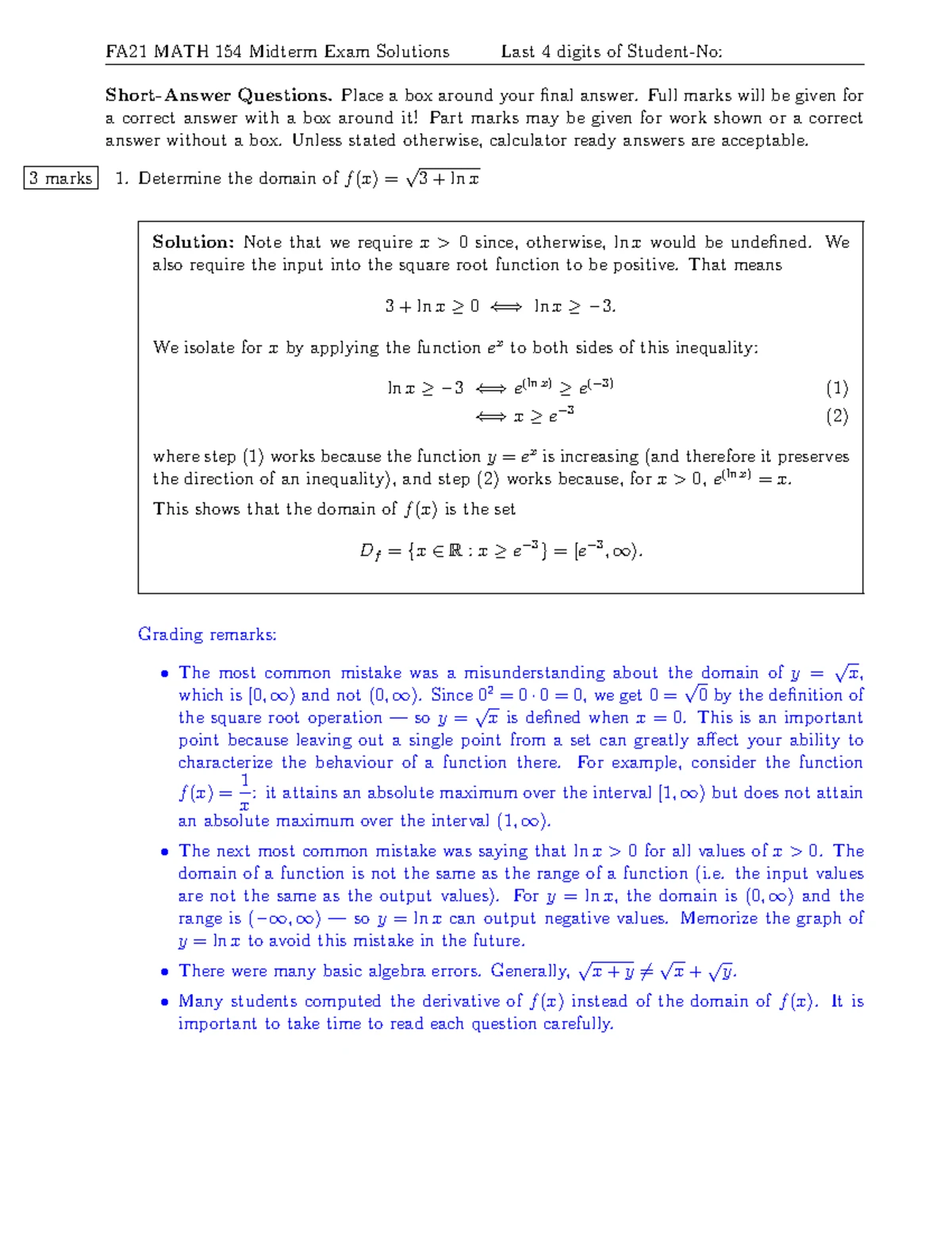Final Cheat Sheet for Calculus (Course Code: MATH 101) - Studocu