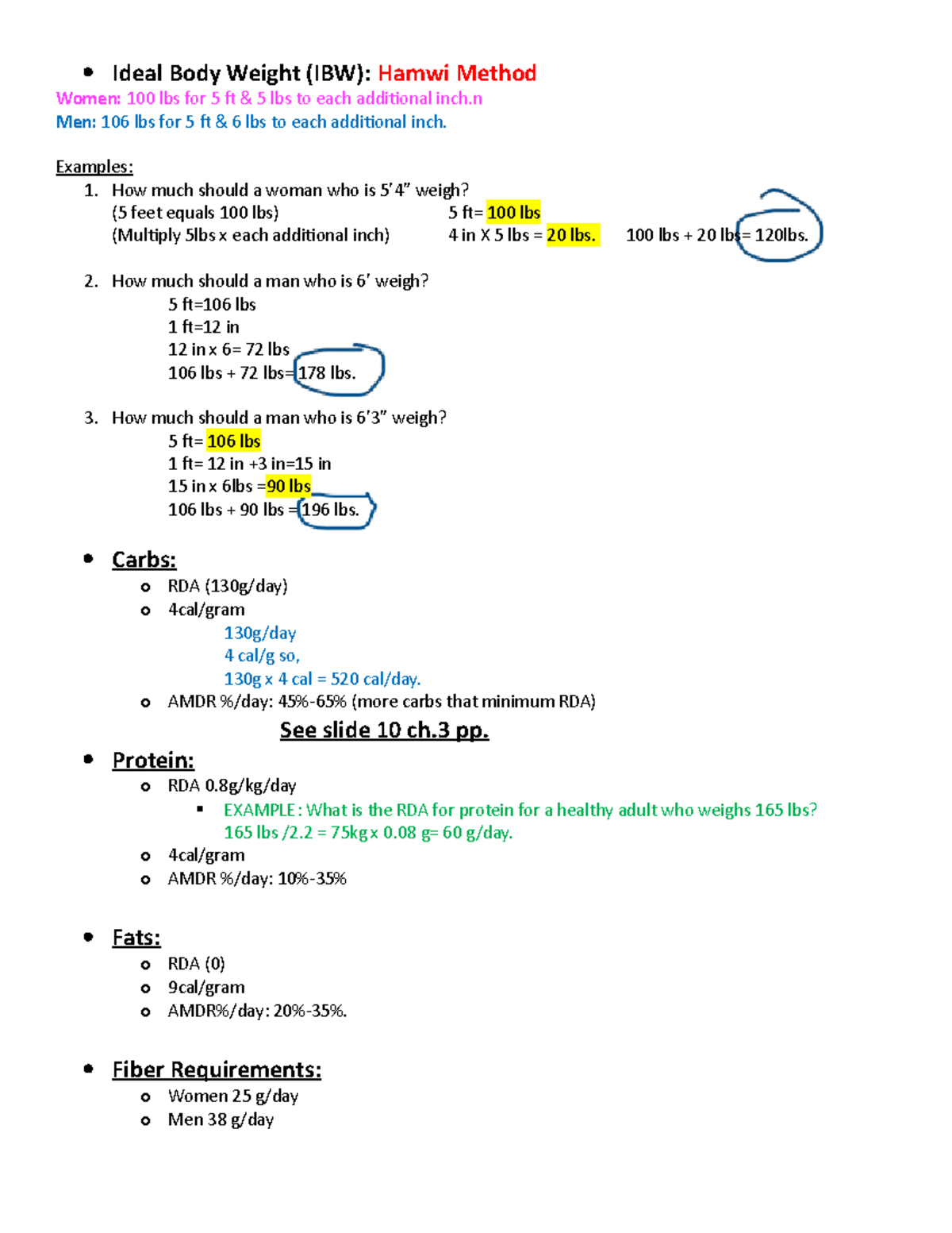 N-225 BMI Nutrition Math: Ideal Body Weight & Nutritional Guidelines ...