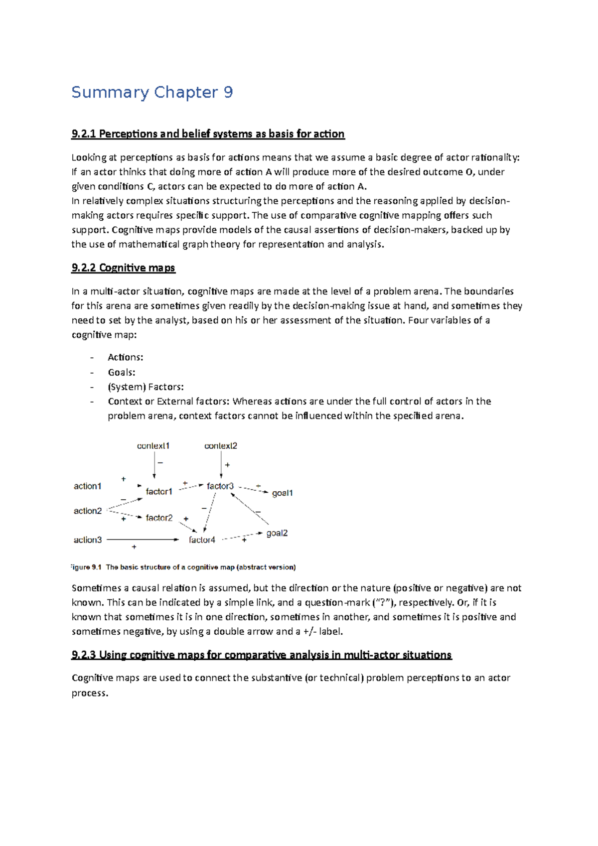 ASM Summary - Belangrijke Onderdelen en Concepten Cognitieve Kaarten ...