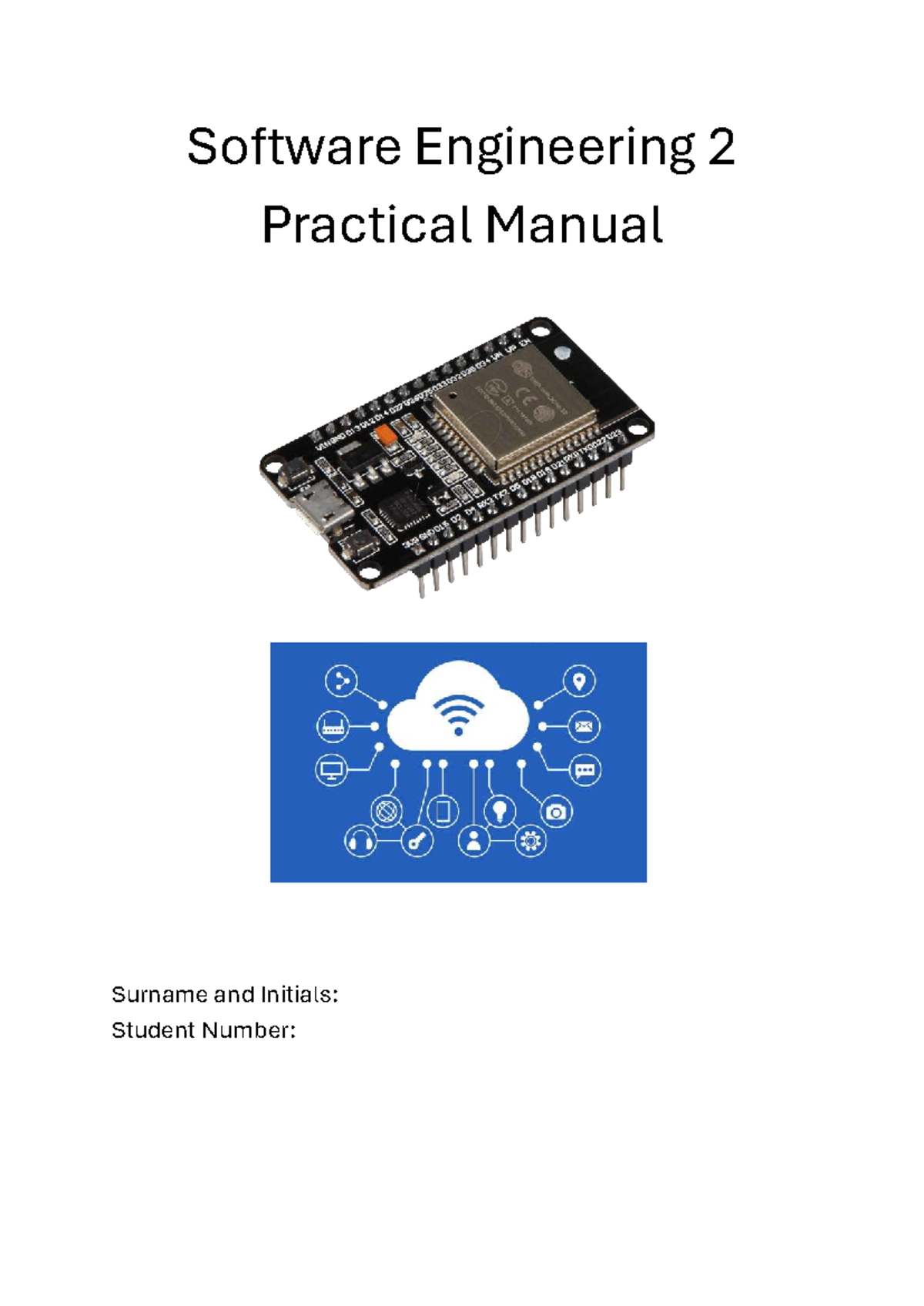 Software Engineering 2: ESP32 Practical Exercise Manual - Studocu