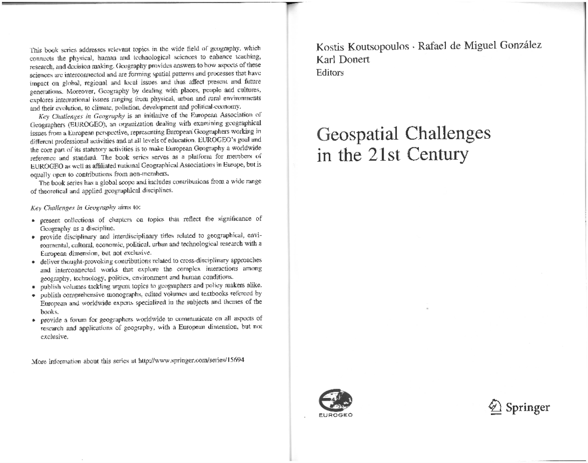 Final Exam Study Guide: Geography Concepts and Challenges ...