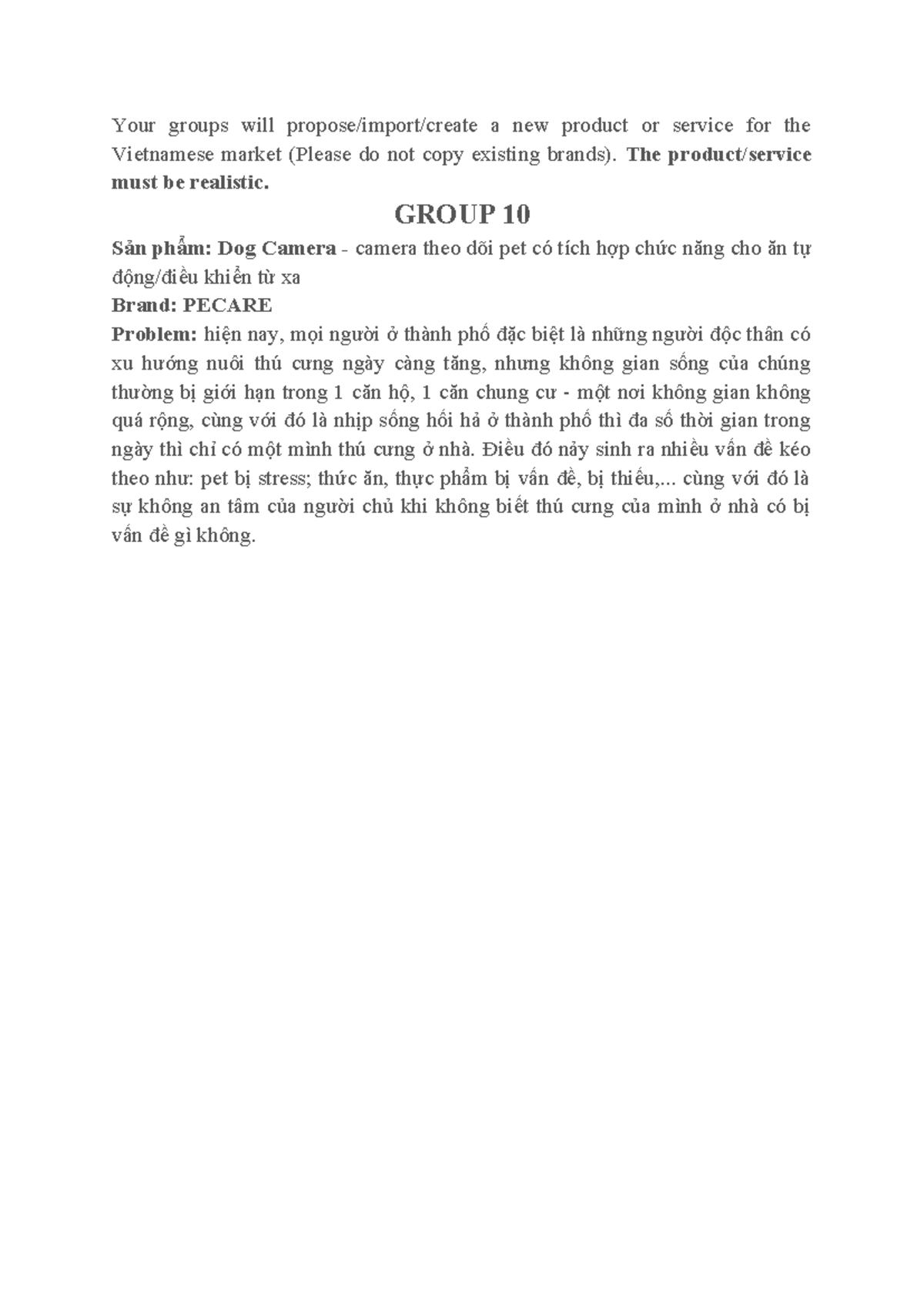Group Project 1 MM Group 10 - Your groups will propose/import/create a ...
