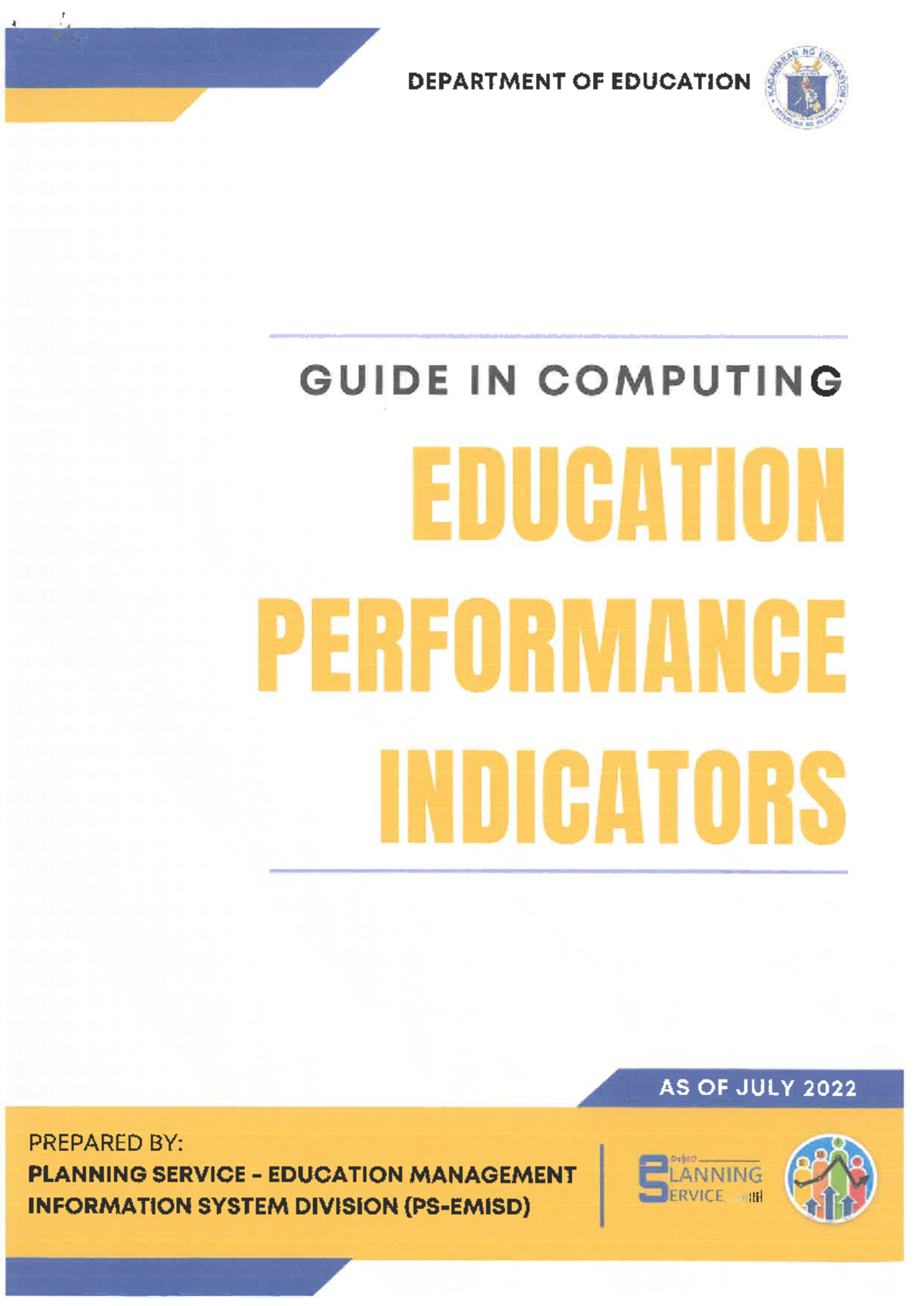 Guide to Computing Key Performance Indicators in Education (DepEd ...