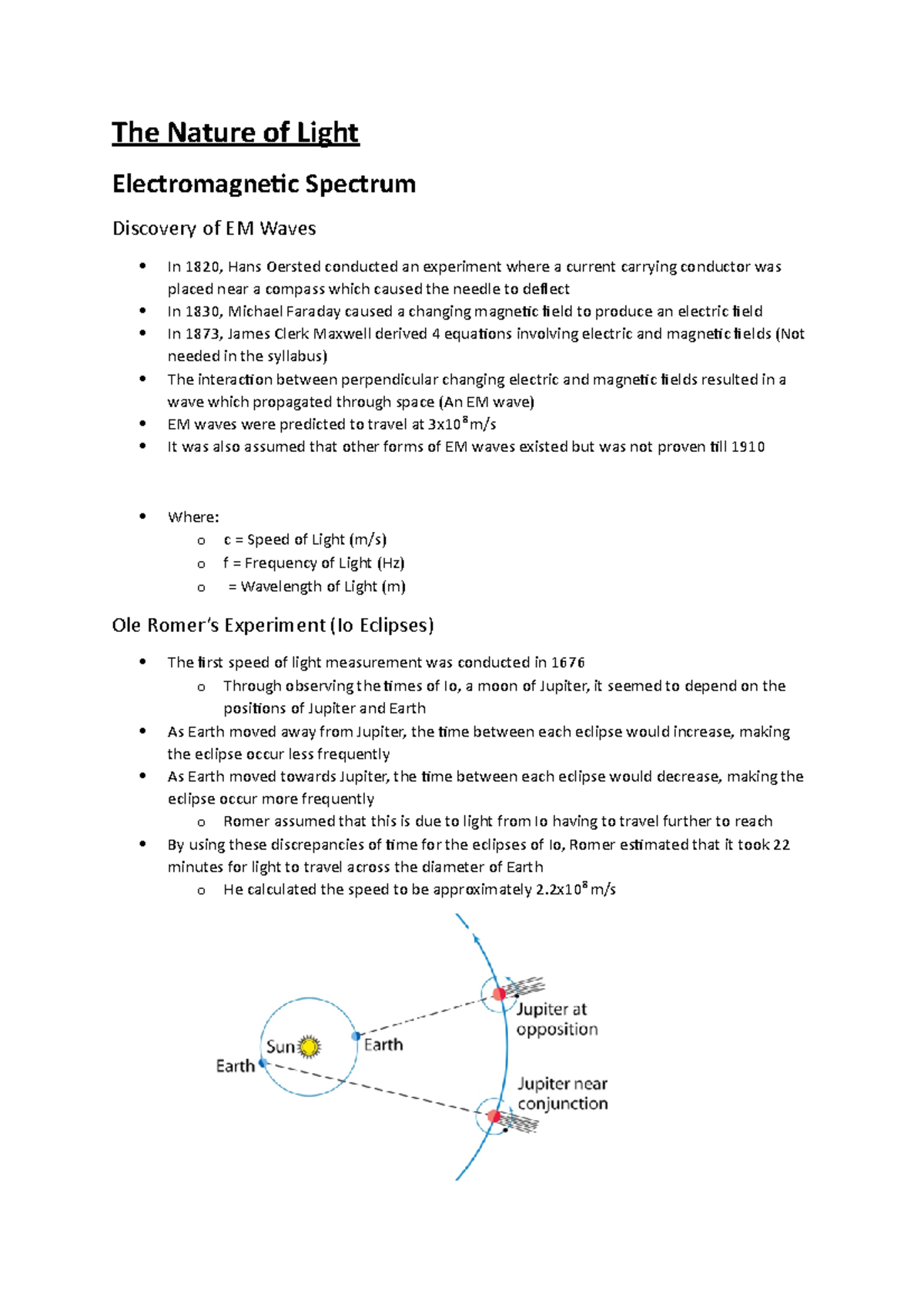 Physics M7 Final Exam Notes - Understanding the Electromagnetic ...