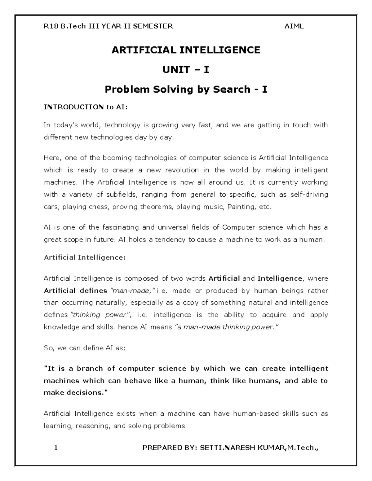 IT3201 AIML Assignment 1 - Analyzing AI Problems & A* Algorithm - Studocu