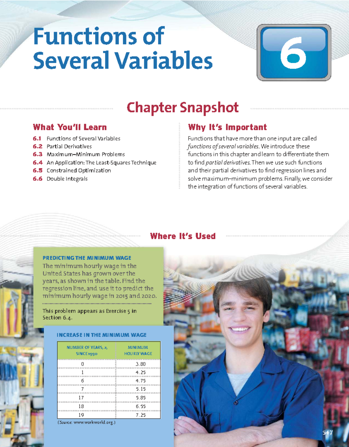 Functions of Several Variables: Chapter 6 Overview and Key Concepts ...