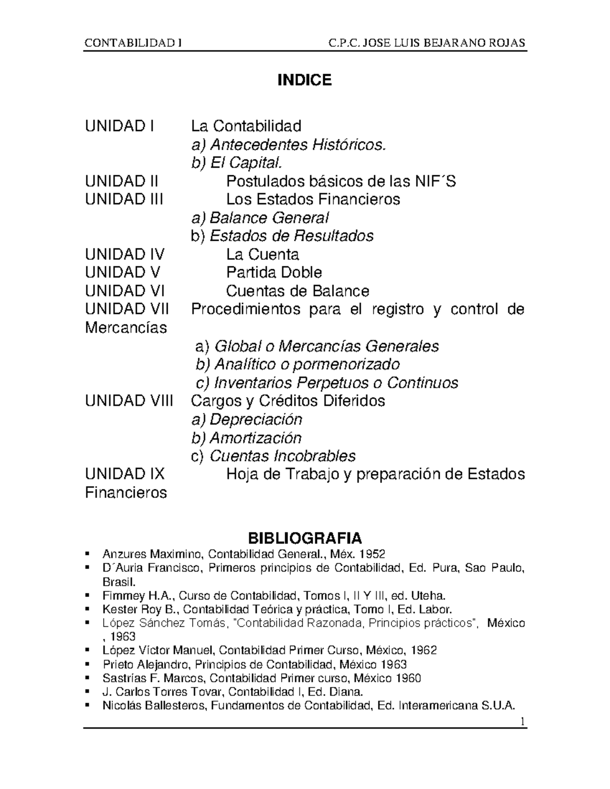 Apuntes de Contabilidad I: Fundamentos y Estados Financieros - Studocu